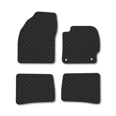 Car Mat Co Toyota Prius (2012-2016) Rubber Car Mats Heavy-Duty Tailored Fit With Clips from B&Q
