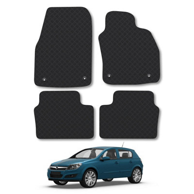 Car Mat Co Vauxhall Astra H (2004-2009) Rubber Car Mats Heavy-Duty Tailored Fit With Clips from B&Q
