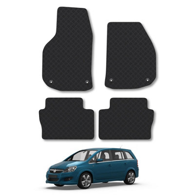 Car Mat Co Vauxhall Zafira B (2006-2014) Rubber Car Mats Heavy-Duty Tailored Fit With Clips from B&Q