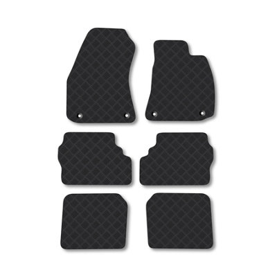 Car Mat Co Vauxhall Zafira A (1998-2005) Rubber Car Mats Heavy-Duty Tailored Fit With Clips from B&Q