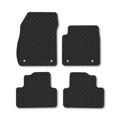 Car Mat Co Vauxhall Zafira C 2012-2018 (5 Seat Tourer) Rubber Car Mats Heavy-Duty Tailored from B&Q