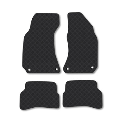 Car Mat Co Vw Passat (1996-2005) Rubber Car Mats Heavy-Duty Tailored Fit With Clips from B&Q