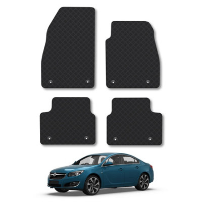 Car Mat Co Vauxhall Insignia (2013-2017) Rubber Car Mats Heavy-Duty Tailored Fit With Clips from B&Q