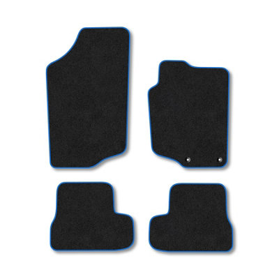 Car Mat Co Peugeot 207 Cc 2007-2012 Car Mats Blue Trim Carpet Tailored  Easy Clean Clips from B&Q