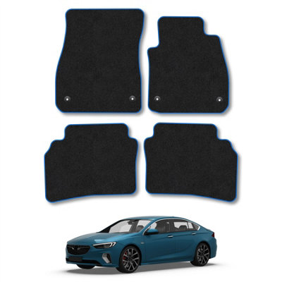 Car Mat Co Vauxhall Insignia 2017+ Car Mats Blue Trim Carpet Tailored  Easy Clean Clips from B&Q