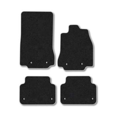 Car Mat Co Jaguar Xf 2014-2016 Car Mats Grey Trim Carpet Tailored Fit Easy Clean With Clips from B&Q