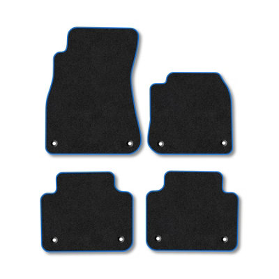 Car Mat Co Vw Touareg (2018+) Car Mats Blue Trim Carpet Tailored Fit Easy Clean With Clips from B&Q