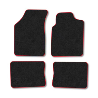 Car Mat Co Renault Clio 1998-2005 Car Mats Red Trim Carpet Tailored  Easy Clean Clips from B&Q