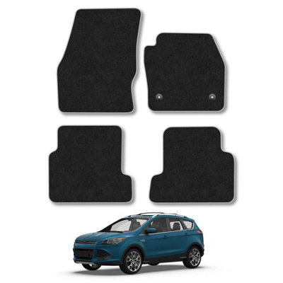 Car Mat Co Ford Kuga 2013-2015 Car Mats Grey Trim Carpet Tailored Fit Easy Clean With Clips from B&Q
