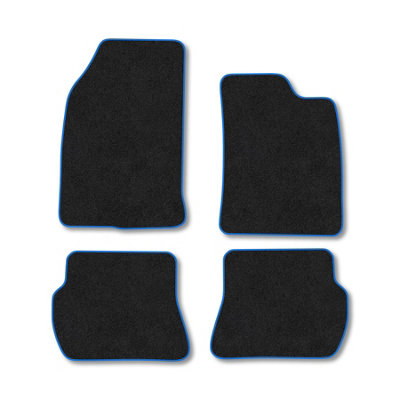 Car Mat Co Ford Fiesta 2002-2008 (Mk5) Car Mats Blue Trim Carpet Tailored Fit Easy Clean from B&Q