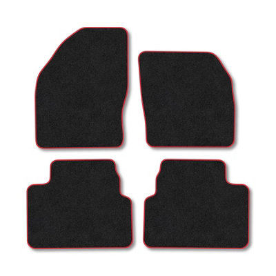 Car Mat Co Ford Kuga (2008-2012) Car Mats Red Trim Carpet Tailored Fit Easy Clean With Clip from B&Q