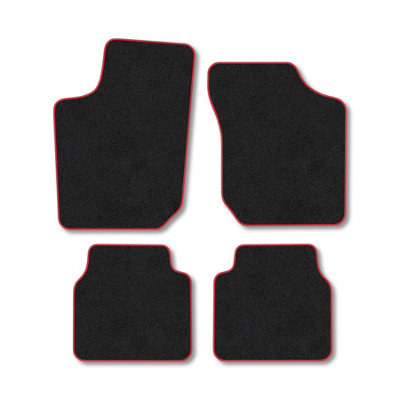 Car Mat Co Vauxhall Corsa B 1994-2001 Car Mats Red Trim Carpet Tailored Fit Easy Clean from B&Q