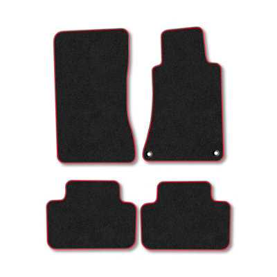 Car Mat Co Mercedes C-Class (2000-2007) (W203) (Saloon  Estate) Car Mats Red Trim Carpet from B&Q