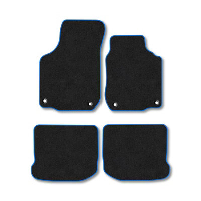 Car Mat Co Vw Golf Mk4 1997-2004 Car Mats Blue Trim Carpet Tailored  Easy Clean Clips from B&Q