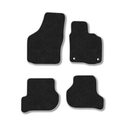 Car Mat Co Skoda Octavia 2008-2013 Car Mats Grey Trim Carpet Tailored  Easy Clean Clips from B&Q