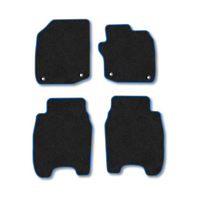 Car Mat Co Honda Civic 2012-2017 Car Mats Blue Trim Carpet Tailored  Easy Clean Clips from B&Q