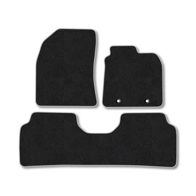 Car Mat Co Toyota Avensis 2011-2018 Car Mats Grey Trim Carpet Tailored  Easy Clean Clips from B&Q