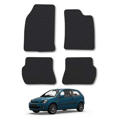 Car Mat Co Ford Fiesta (2002-2008) (Mk5) Rubber Car Mats Heavy-Duty Tailored Fit from B&Q