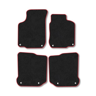 Car Mat Co Skoda Octavia 1998-2004 Car Mats Red Trim Carpet Tailored  Easy Clean Clips from B&Q