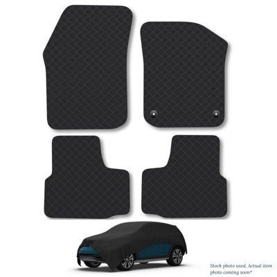 Car Mat Co Citroen Ds4 (2011-2015) Rubber Car Mats Heavy-Duty Tailored Fit With Clips from B&Q