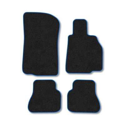 Car Mat Co Bmw 3 Series 2000-2007 (E46) (Cabriolet) Car Mats Blue Trim Carpet Tailored Fit from B&Q