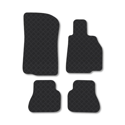 Car Mat Co Bmw 3 Series 2000-2007 (E46) (Cabriolet) Rubber Car Mats Heavy-Duty Tailored Fit from B&Q