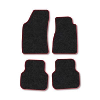 Car Mat Co Audi 80 1991-1995 (Saloon) Car Mats Red Trim Carpet Tailored Fit Easy Clean from B&Q