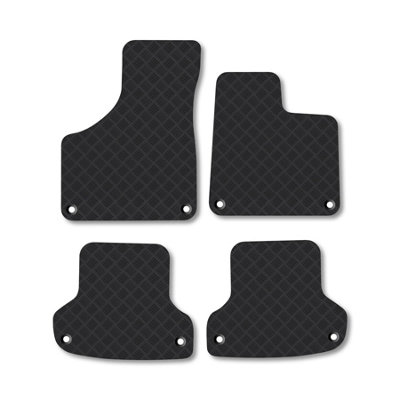 Car Mat Co Audi A3 (2009-2012) (Cabriolet) Rubber Car Mats Heavy-Duty Tailored Fit from B&Q