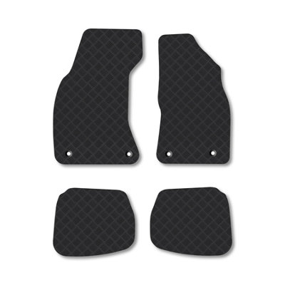 Car Mat Co Audi A4 (1995-2002) (Saloon) Rubber Car Mats Heavy-Duty Tailored Fit With Clips from B&Q