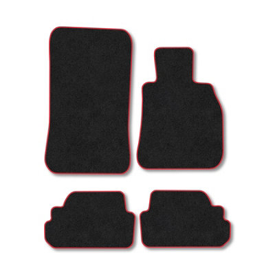 Car Mat Co Bmw 1 Series 2007-2014 (E82 E88) (Coupe  Cabriolet) Car Mats Red Trim Carpet from B&Q