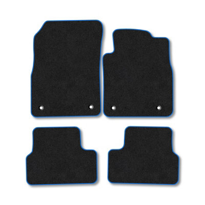 Car Mat Co Chevrolet Cruze 2009-2015 Car Mats Blue Trim Carpet Tailored Fit Easy Clean from B&Q