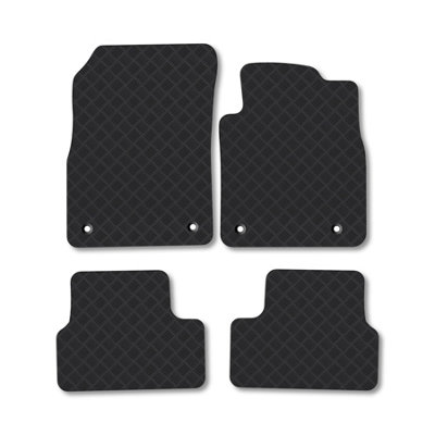 Car Mat Co Chevrolet Cruze (2009-2015) Rubber Car Mats Heavy-Duty Tailored Fit With Clips from B&Q