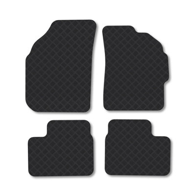 Car Mat Co Chevrolet Matiz (1998-2010) Rubber Car Mats Heavy-Duty Tailored Fit from B&Q