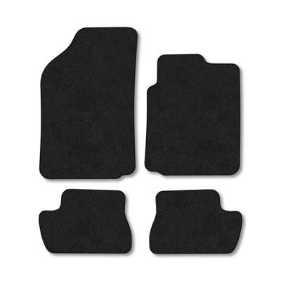 B&Q -  Citroen C2 (2003-2009) Car Mats Black Carpet Tailored Fit Easy Clean