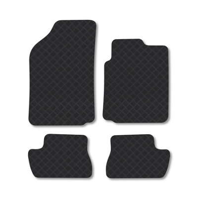 B&Q -  Citroen C2 (2003-2009) Rubber Car Mats Heavy-Duty Tailored Fit