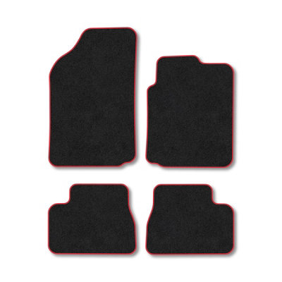 Car Mat Co Citroen C3 2002-2010 Car Mats Red Trim Carpet Tailored Fit Easy Clean from B&Q
