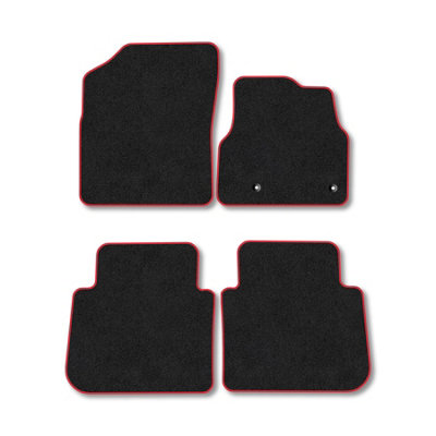 Car Mat Co Citroen C3 Picasso 2008-2017 Car Mats Red Trim Carpet Tailored Fit Easy Clean from B&Q