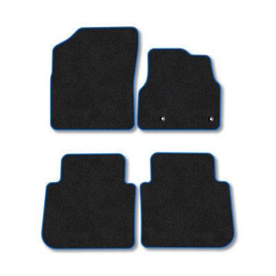 Car Mat Co Citroen C3 Picasso 2008-2017 Car Mats Blue Trim Carpet Tailored Fit Easy Clean from B&Q