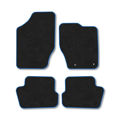 Car Mat Co Citroen C4 2004-2010 Car Mats Blue Trim Carpet Tailored  Easy Clean Clips from B&Q