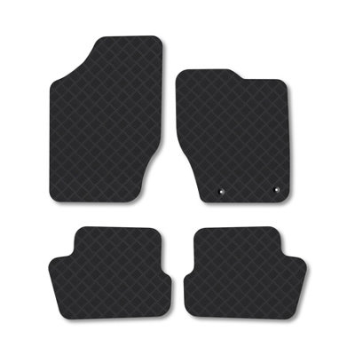 Car Mat Co Citroen C4 (2004-2010) Rubber Car Mats Heavy-Duty Tailored Fit With Clips from B&Q