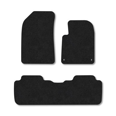 Car Mat Co Citroen C5 (2001-2008) Car Mats Black Carpet Tailored Fit Easy Clean With Clips from B&Q
