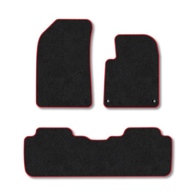 Car Mat Co Citroen C5 2001-2008 Car Mats Red Trim Carpet Tailored Fit Easy Clean With Clips from B&Q