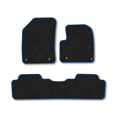Car Mat Co Citroen C5 2008-2018 Car Mats Blue Trim Carpet Tailored  Easy Clean Clips from B&Q
