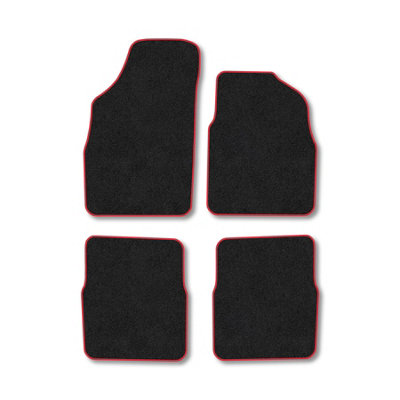 Car Mat Co Fiat Panda 2004-2012 Car Mats Red Trim Carpet Tailored Fit Easy Clean from B&Q