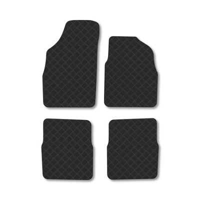 Car Mat Co Fiat Panda (2004-2012) Rubber Car Mats Heavy-Duty Tailored Fit from B&Q