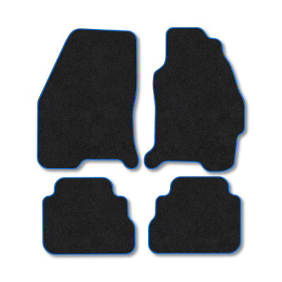 B&Q -  Ford Cougar 1998-2002 Car Mats Blue Trim Carpet Tailored  Easy Clean Clips