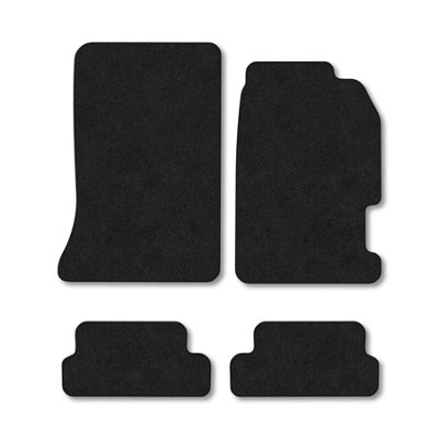 B&Q -  Honda Prelude 1996-2001 Car Mats Black Carpet Tailored Fit Easy Clean