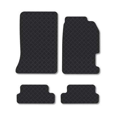 B&Q -  Honda Prelude (1996-2001) Rubber Car Mats Heavy-Duty Tailored Fit