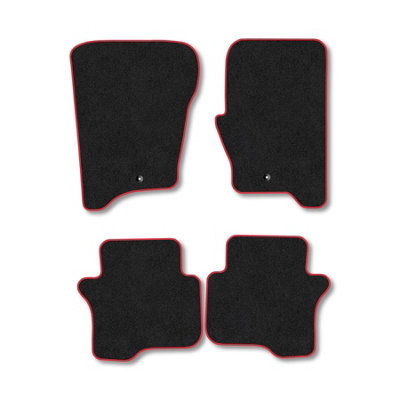 Car Mat Co Land Rover Discovery 4 2009-2013 Car Mats Red Trim Carpet Tailored  Easy Clean from B&Q