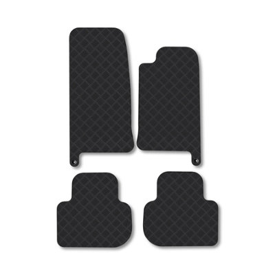 Car Mat Co Jaguar Xj (1994-2004) (Swb) Rubber Car Mats Heavy-Duty Tailored Fit With Clips from B&Q
